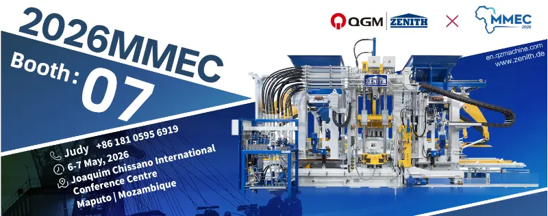 Quangong Machinery Co., Ltd. bo na razstavi MMEC leta 2026 predstavila visoko učinkovite rešitve strojev za opeko